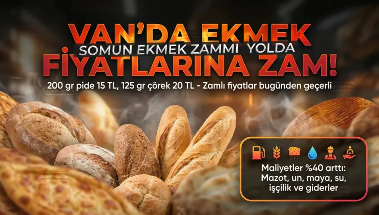 Van’da Fide ve Çöreğe Zam, Ekmek Yolda