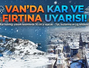 AKOM’dan Van İçin Kritik Kar ve Fırtına Uyarısı