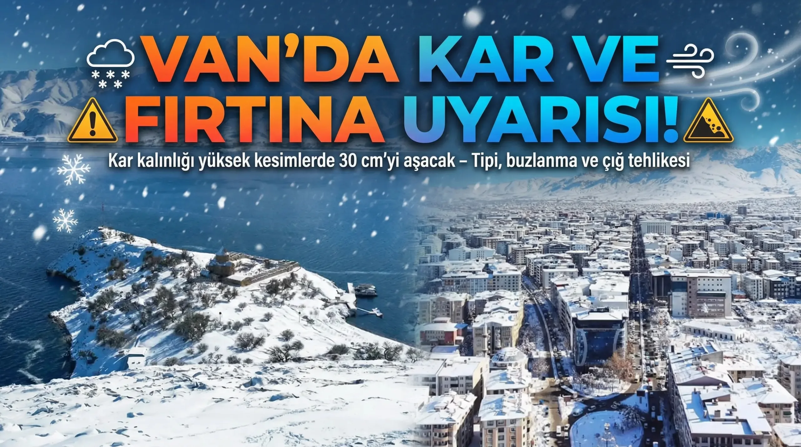 AKOM’dan Van İçin Kritik Kar ve Fırtına Uyarısı