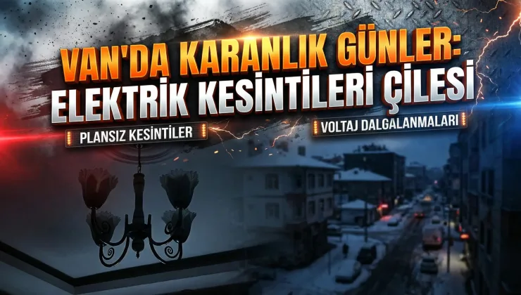 Van’da elektrik kesintileri ile kış çileye döndü
