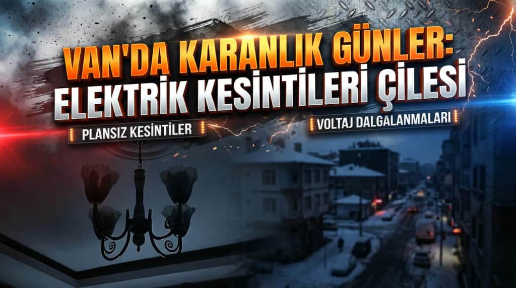 Van’da elektrik kesintileri ile kış çileye döndü