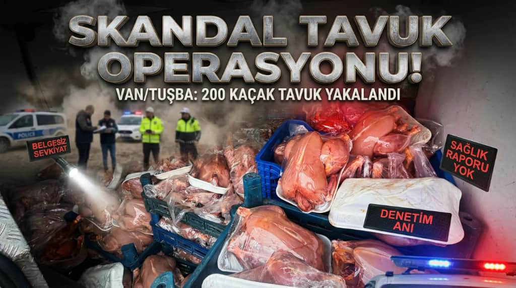Van’da Sağlıksız Gıda Operasyonu: 200 Tavuk Ele Geçirildi