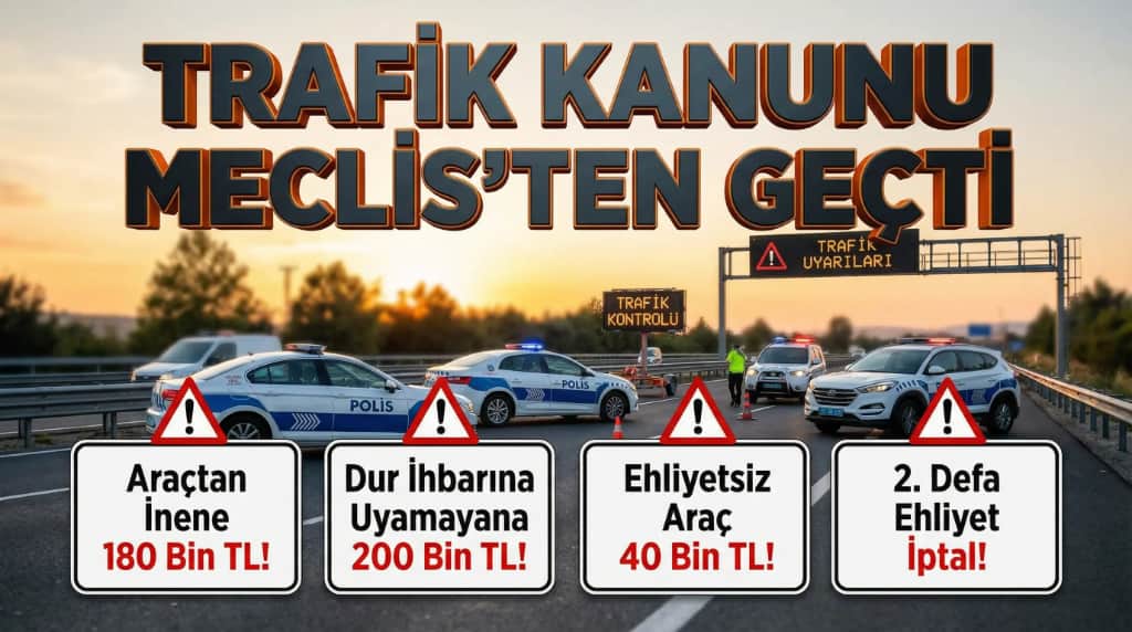 Trafikte Yeni Dönem Meclisten Geçti: Cezalar Rekor Seviyede