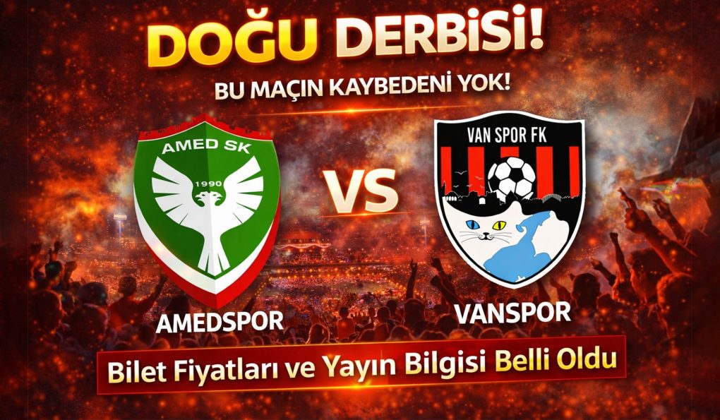 Amedspor–Vanspor Derbisi: Bilet Fiyatları ve Canlı Yayın