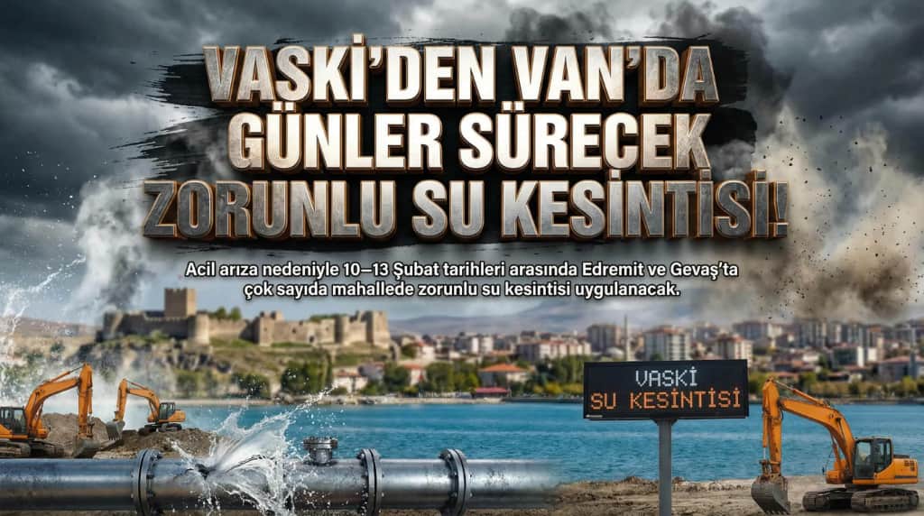 VASKİ’den Van’da Günler Sürecek Zorunlu Su Kesintisi