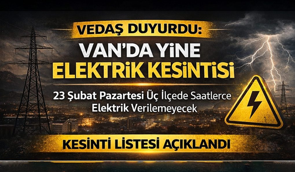 VEDAŞ duyurdu: Van’da yarın yine elektrik kesintisi var