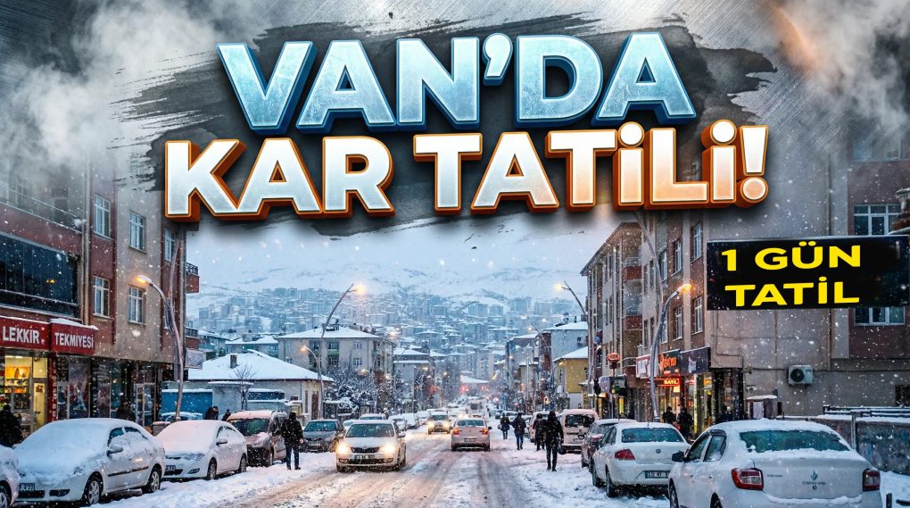 Van’da Genelinde Okullara Kar Tatili! Eğitime 1 Gün Ara